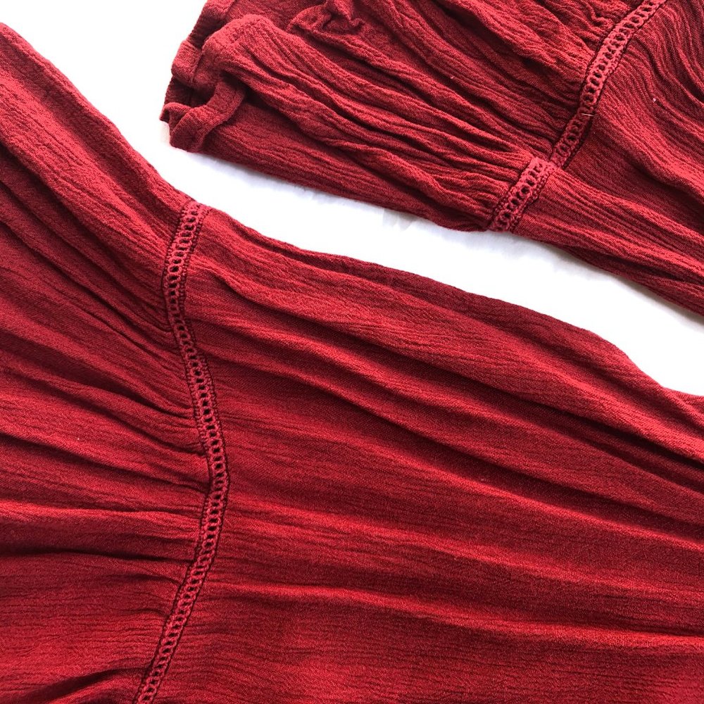 Japna Cold Shoulder Bell Sleeve Top S - Picture 5 of 5